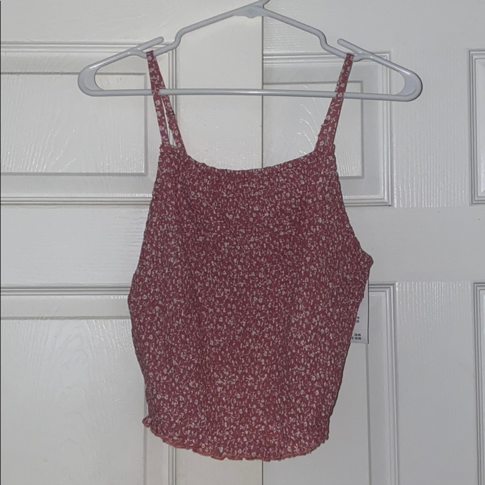 Hollister Smocked Cropped Tank